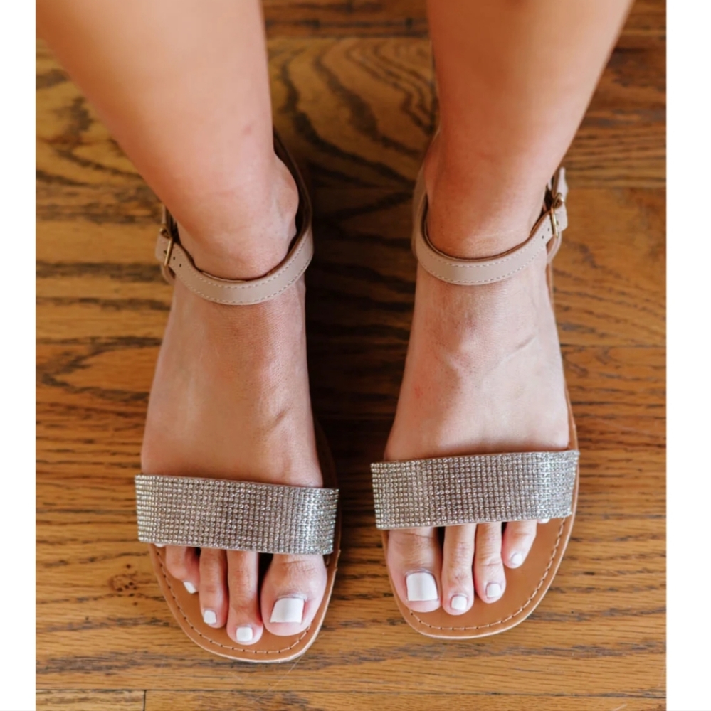 3/$30 Rhinestone Sandals - Picture 4 of 6